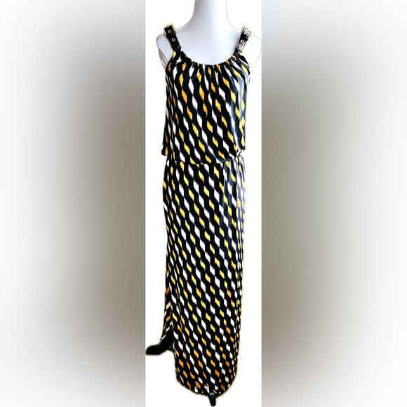 NWOT MICHAEL KORS Midi Geometric Design with Leather Belt Shoulder Strap Sz XS - Picture 2 of 6